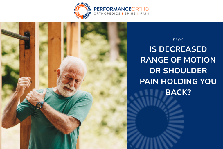 Is decreased range of motion or shoulder pain holding you back