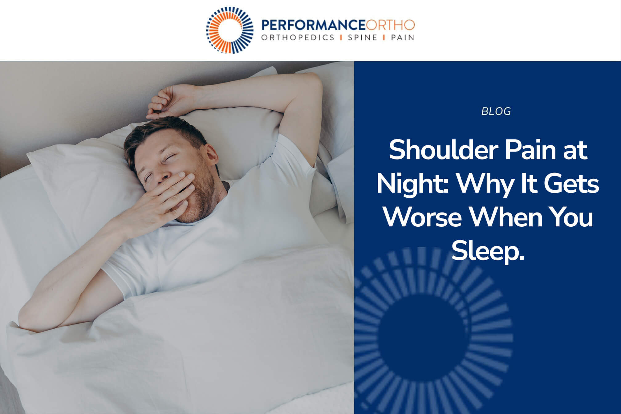 Shoulder Pain at Night: Why It Gets Worse When You Sleep
